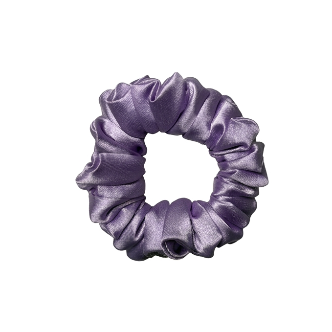 Purple Satin Scrunchie S