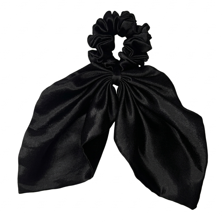Black | Bunny Scrunchies