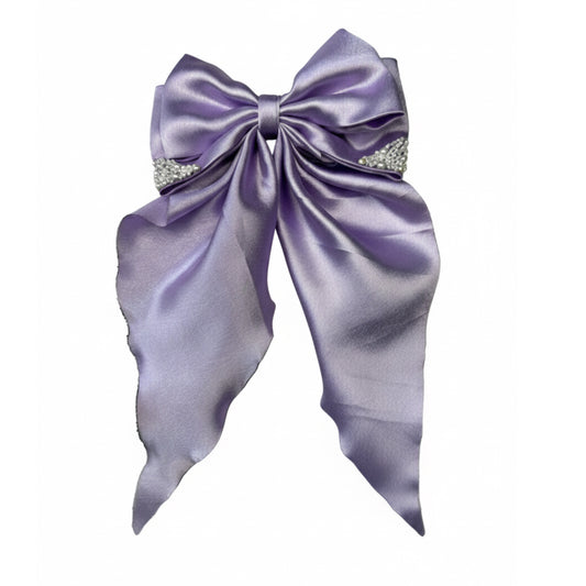Purple Pearl | Satin Bunny Bow