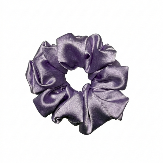 Lavender Satin Scrunchie