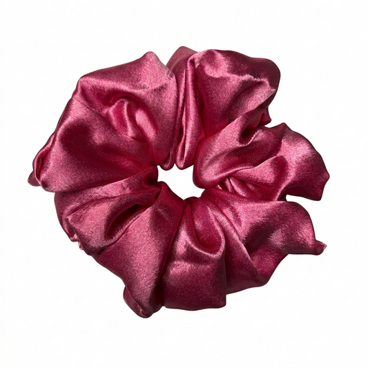 Pink Satin Scrunchie XL