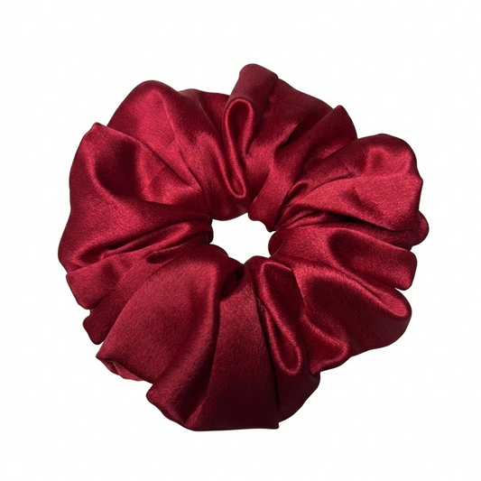 Rad Pink Satin Scrunchie XL