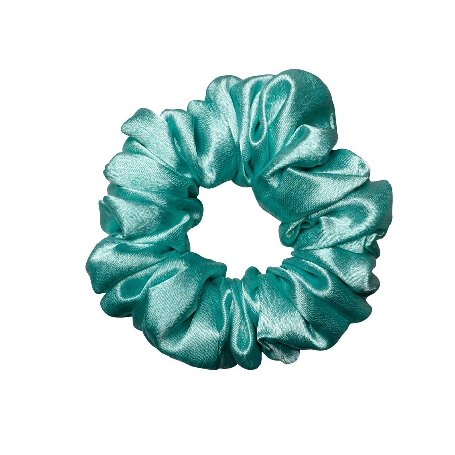 Seafoam Green Satin Scrunchie S
