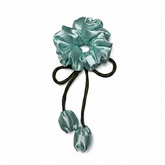 Seafoam Green | Satin Tulip Scrunchies