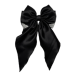 Black Pearl | Satin Bunny Bow