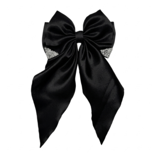 Black Pearl | Satin Bunny Bow
