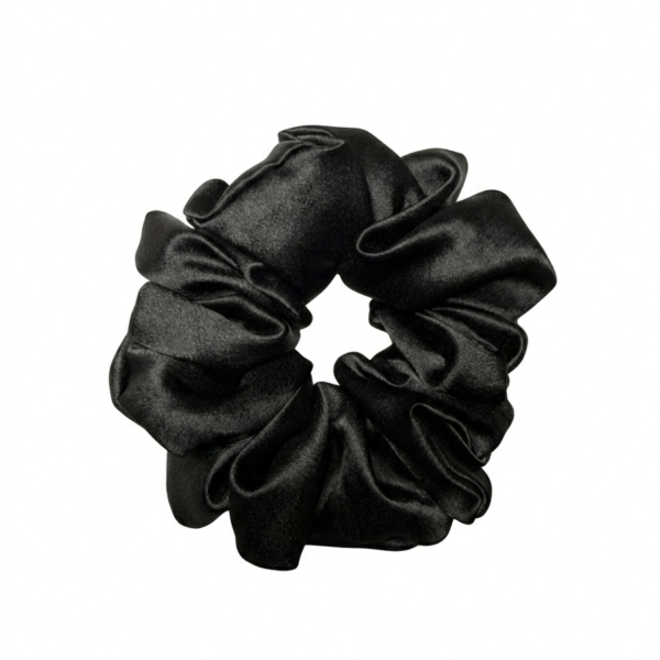 Black_Satin_Scrunchie Black Satin Scrunchie