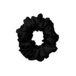 Black Satin Scrunchie S
