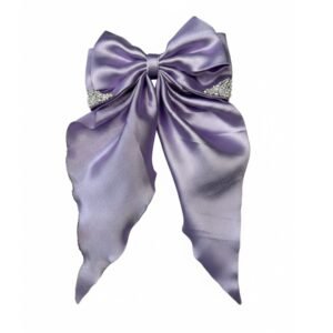 Purple Pearl | Satin Bunny Bow - Image 1