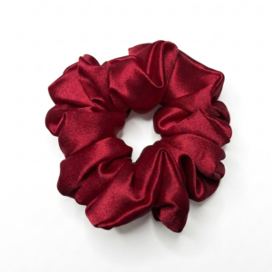 Rad Pink Satin Scrunchie