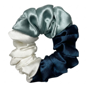 Three Shades Satin Scrunchie (M Size) 2