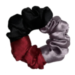 Three Shades Satin Scrunchie (M Size)